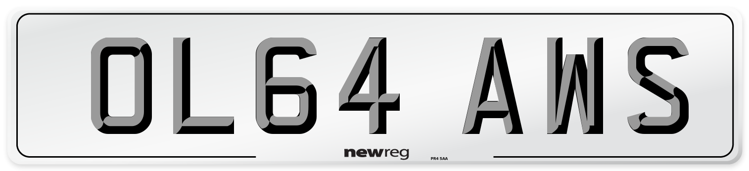 OL64 AWS Number Plate from New Reg